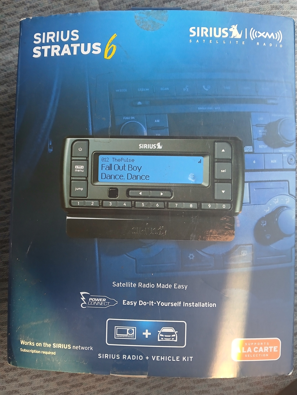 Sirius Stratus 6 Satellite Radio Receiver - Black